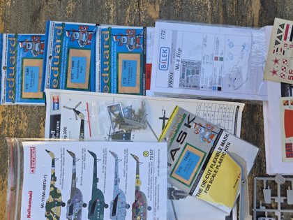 Zestaw akcesoriow do smiglowca Mi-8/Mi-17 (HobbyBoss + Eduard + Bilek + Techmod + TASK)
