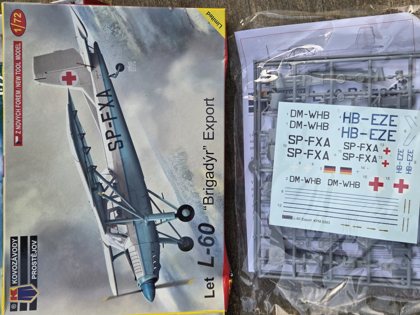 Kovozávody Prostějov Let L-60 "Brigadýr" Export, skala 1/72