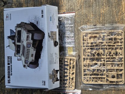 T-Model US Modern M1114 Up-armored HMMWV, TM-7201, 1:72